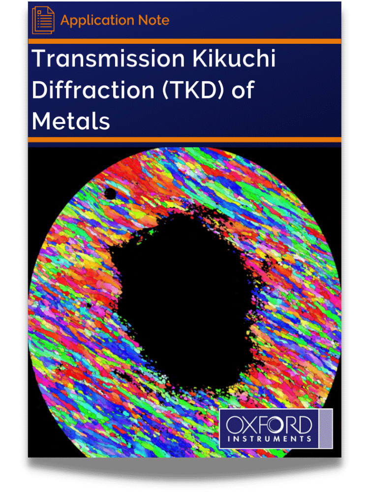 Transmission Kikuchi Diffraction (TKD) of Metals Nanoanalysis